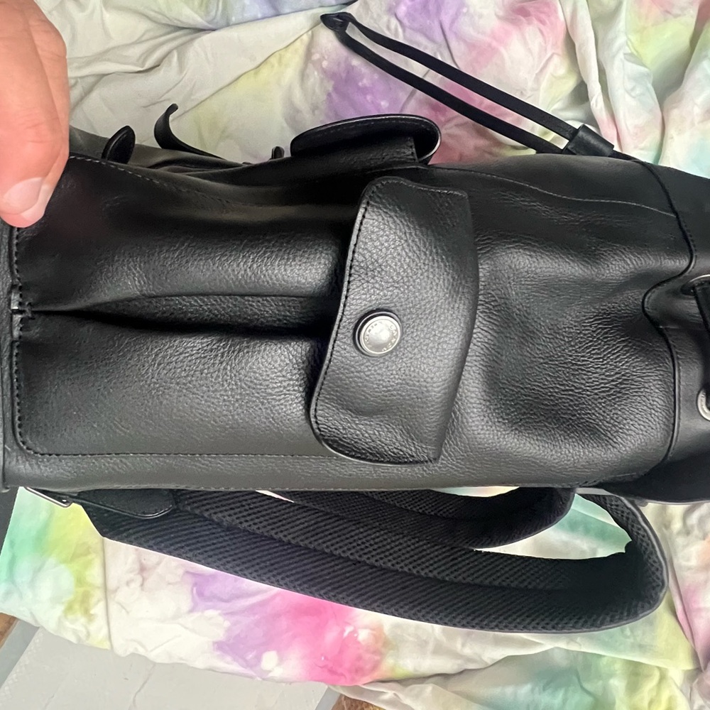 New Coach Mens backpack All Leather